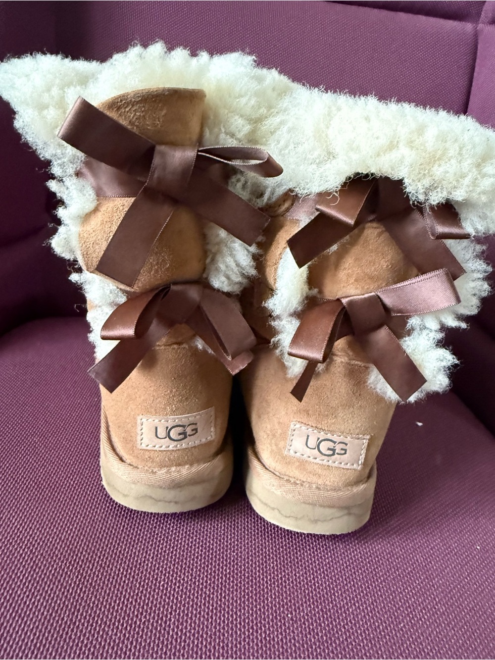 UGG Cream Shearling Lined Boot Interior